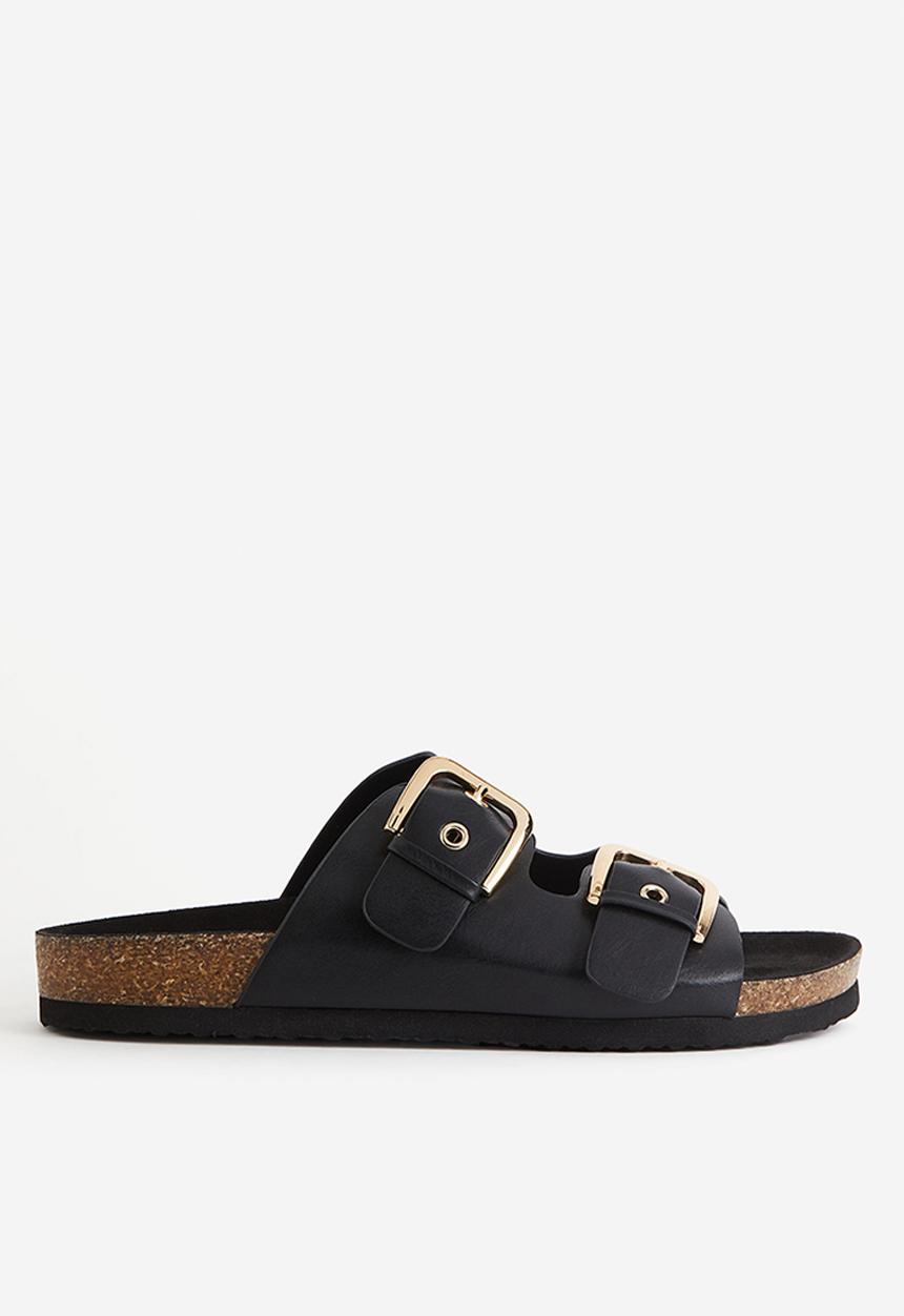 H&M - Two-strap slides - black