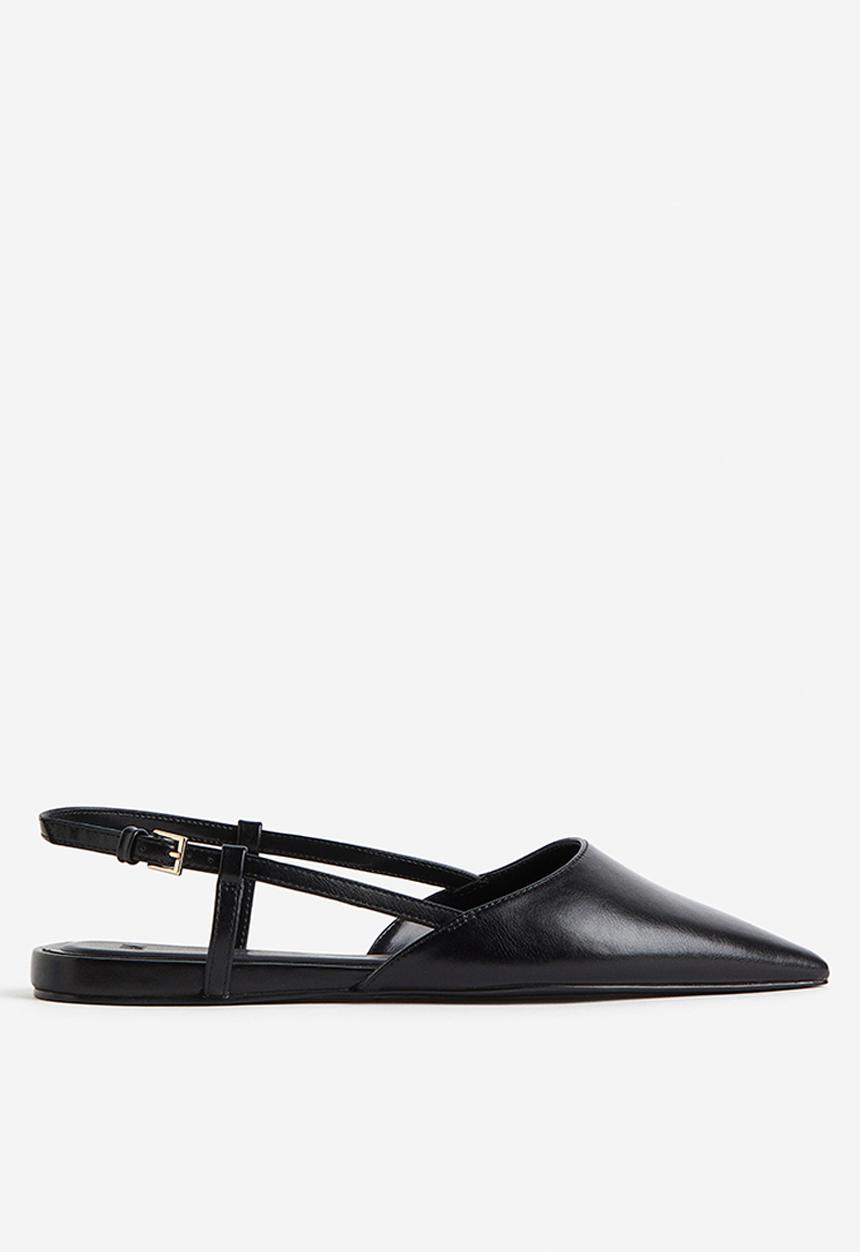 H&M - Pointed slingbacks - black