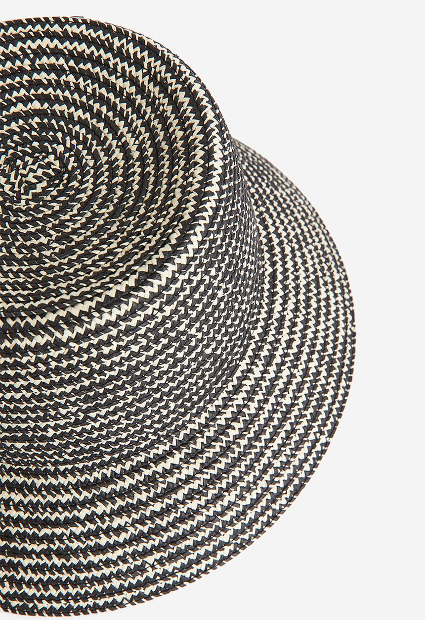 H&M - Straw bucket hat - black