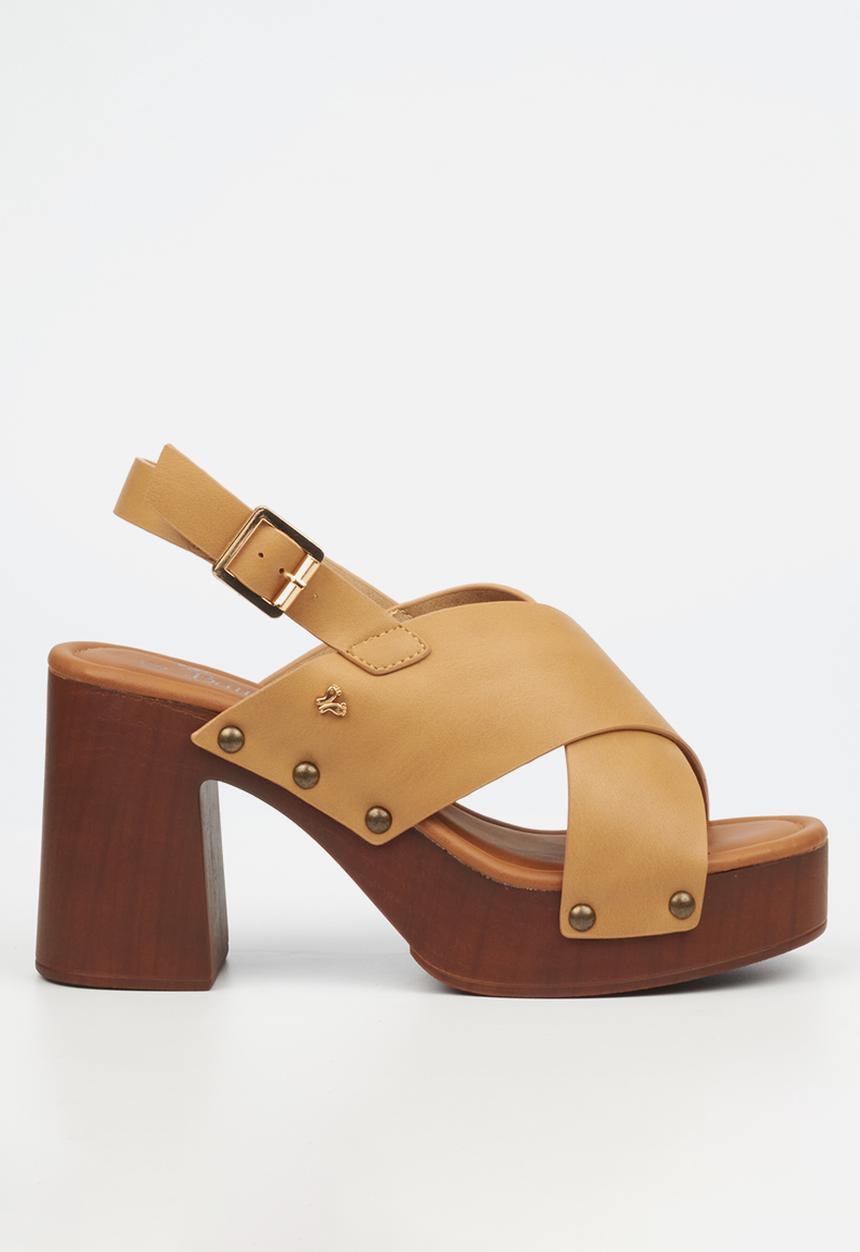 Butterfly Feet - Harlowe 1 block heel - beige