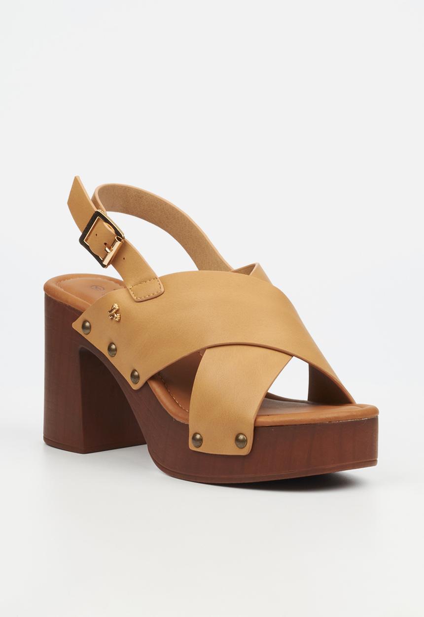 Butterfly Feet - Harlowe 1 block heel - beige