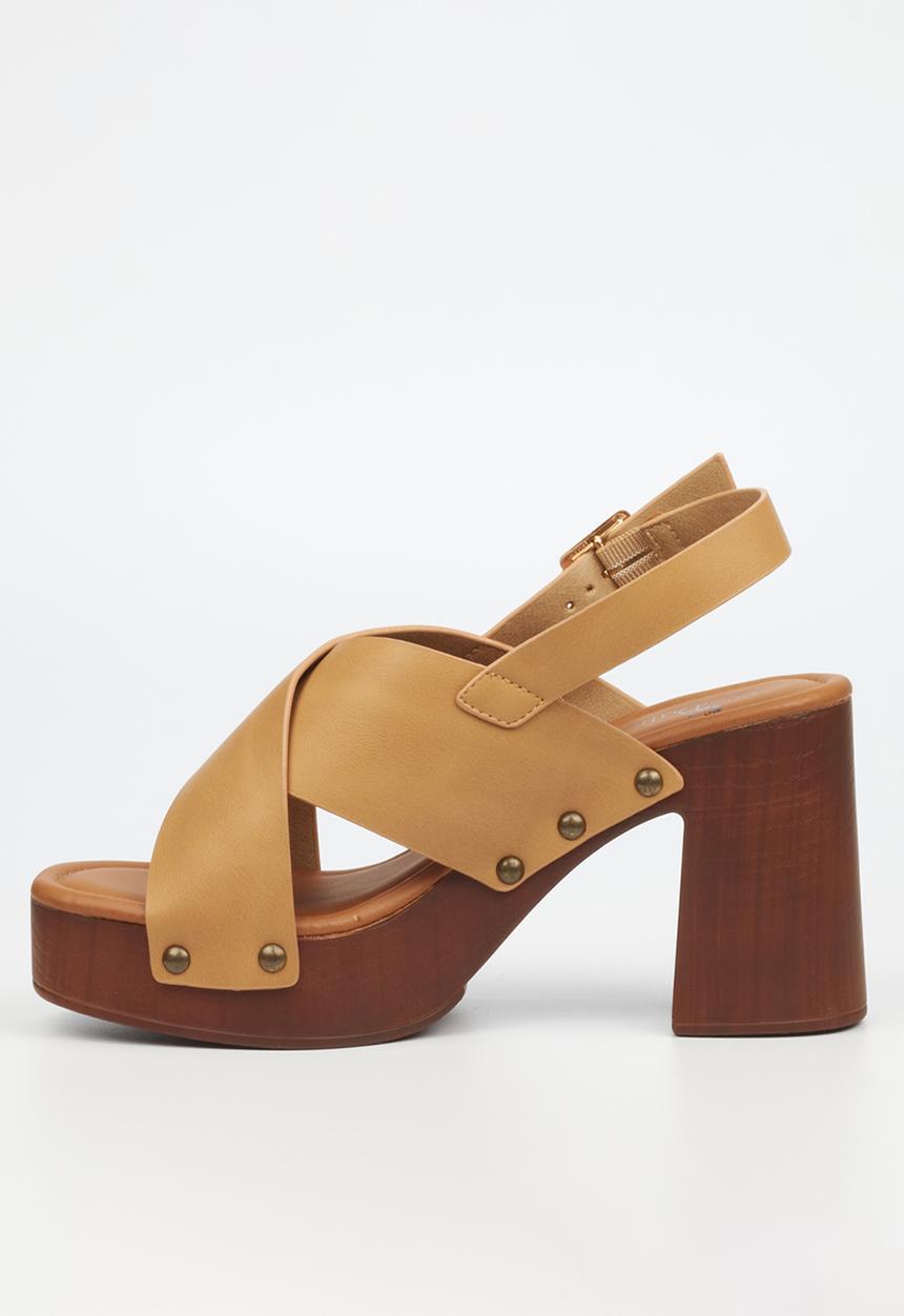 Butterfly Feet - Harlowe 1 block heel - beige