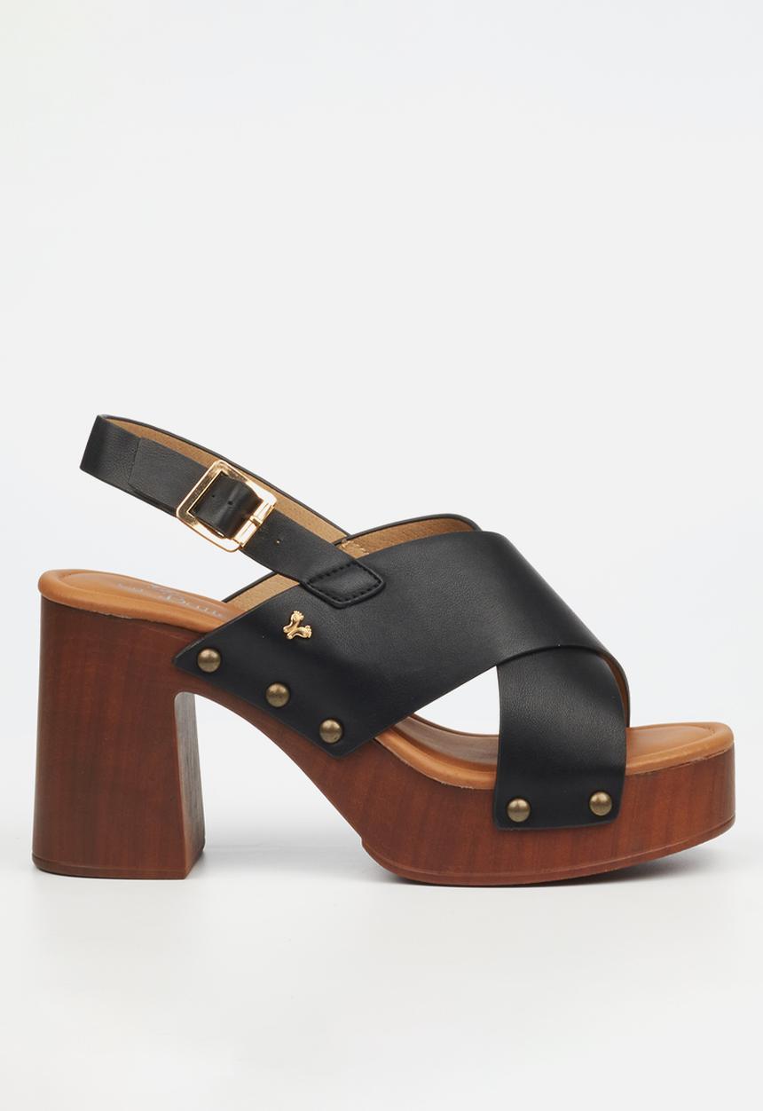 Butterfly Feet - Harlowe 1 block heel - black