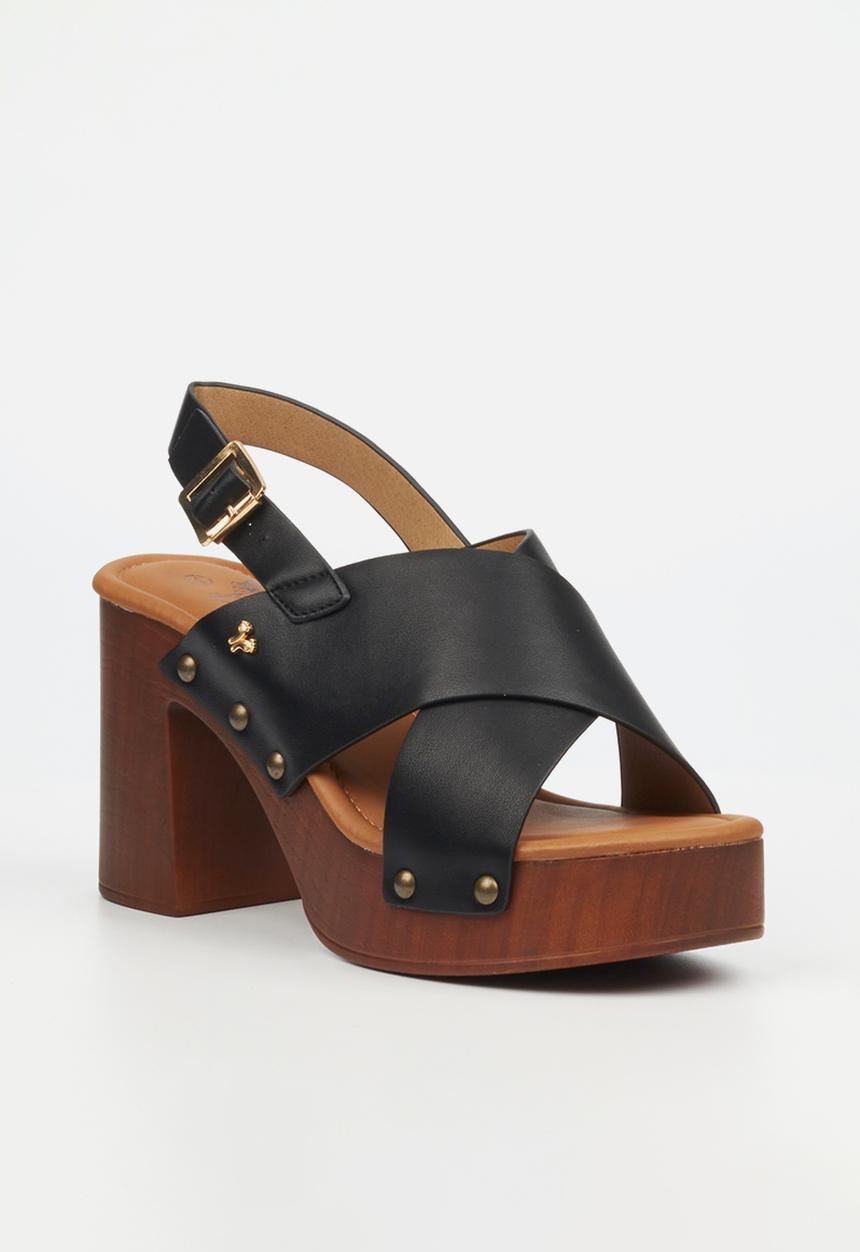 Butterfly Feet - Harlowe 1 block heel - black