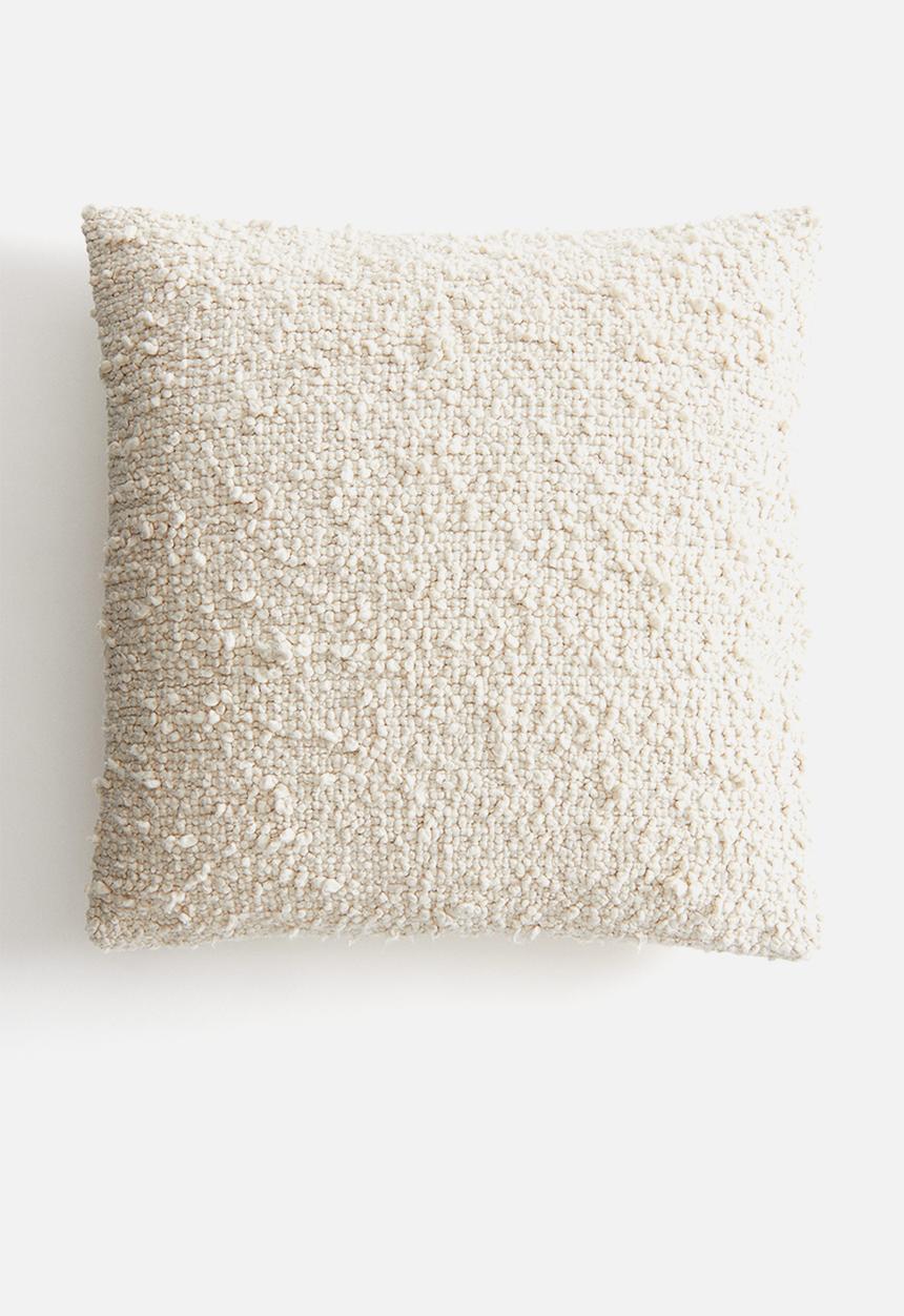 H&M - Bouclé cushion cover - beige