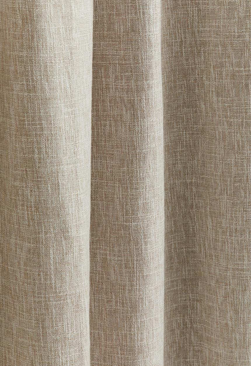 H&M - 2-pack blackout curtain lengths - beige & grey