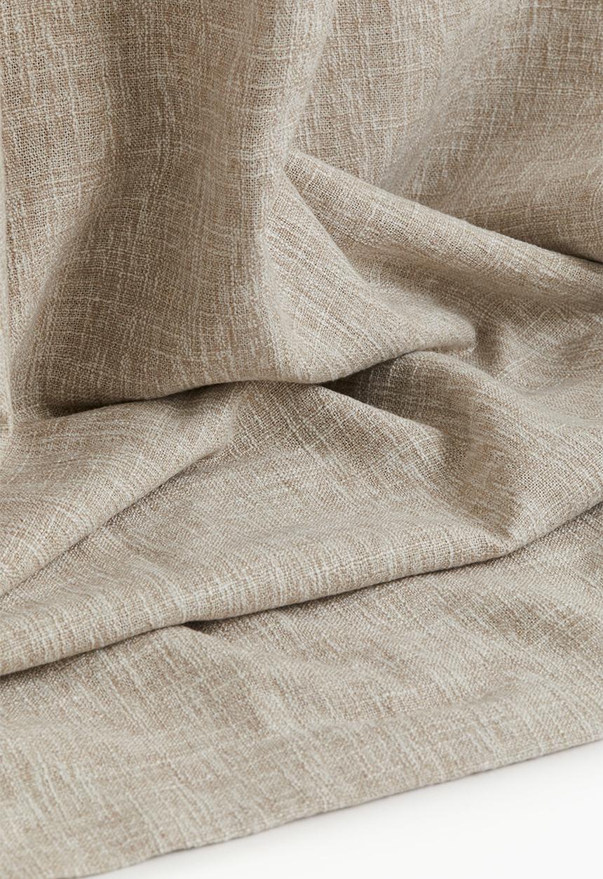 H&M - 2-pack blackout curtain lengths - beige & grey