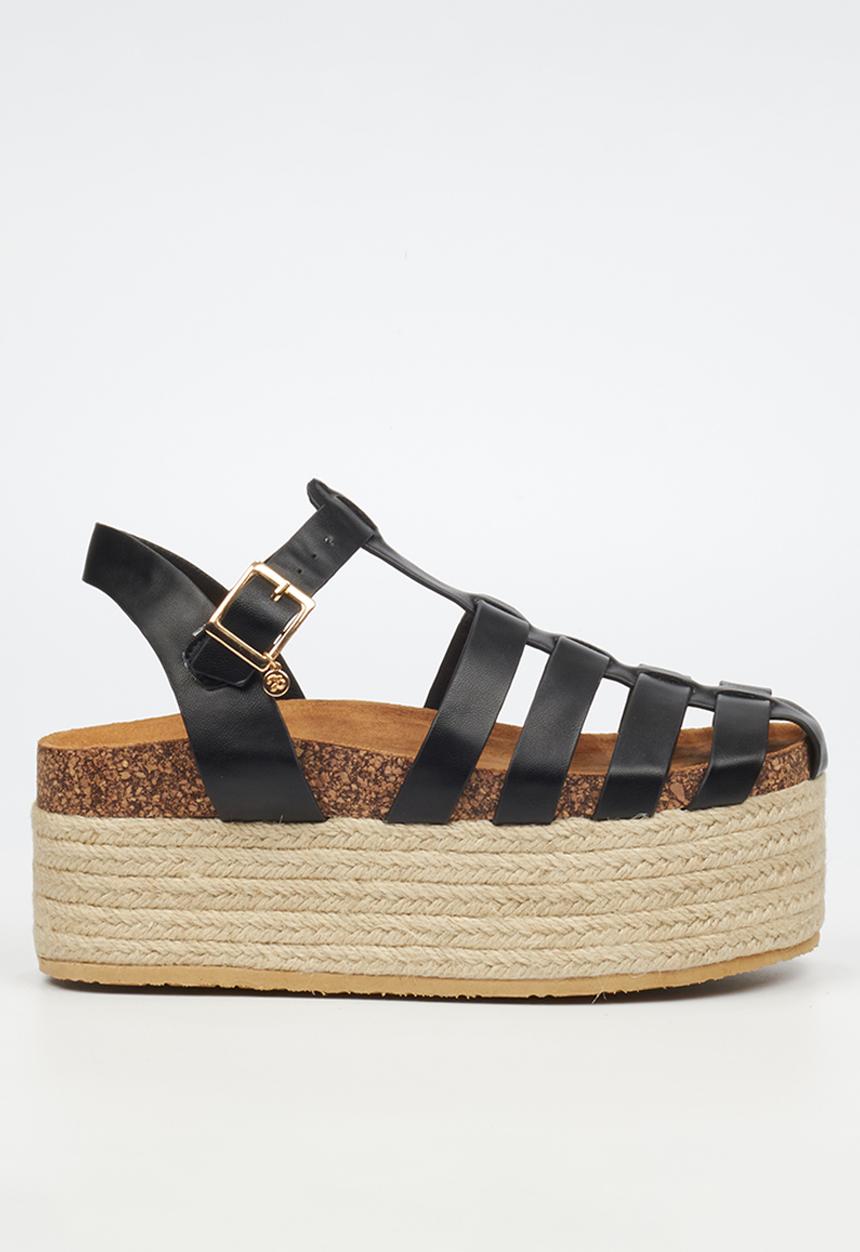 Miss Black - Zahara 2 espadrille - black