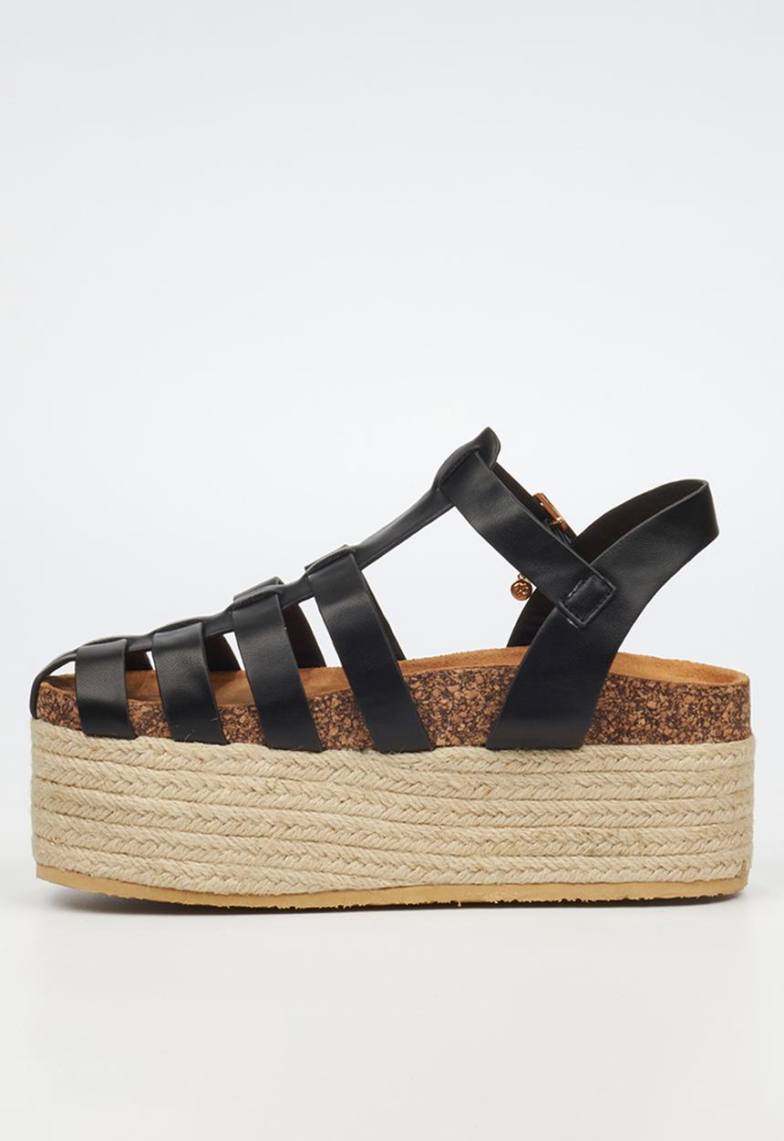 Miss Black - Zahara 2 espadrille - black