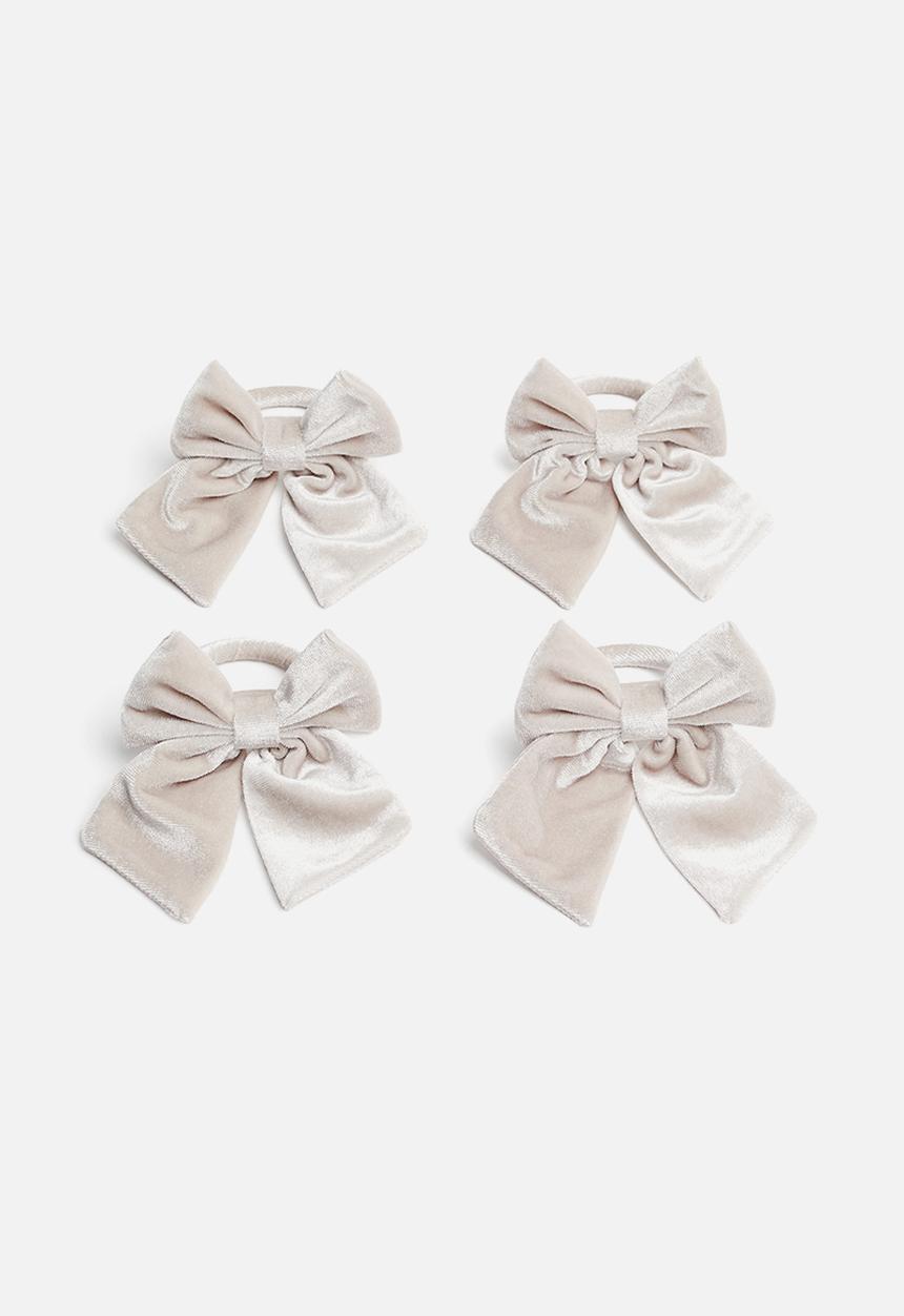 H&M - 4-pack bow napkin rings - beige