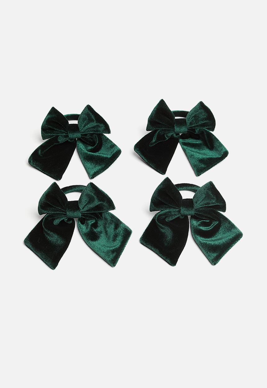 H&M - 4-pack bow napkin rings - green