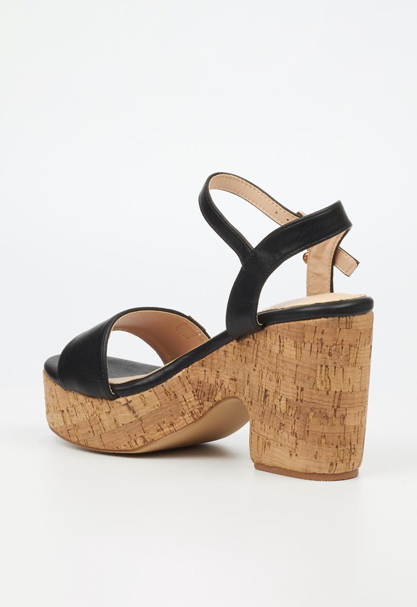 Miss Black - Honey 5 block heel - black