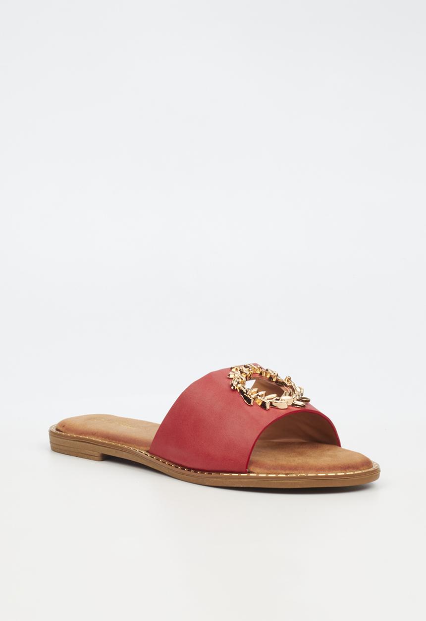 Miss Black - Honor 2 slip-on - red