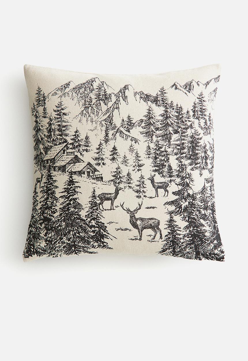 H&M - Printed cushion cover - brown