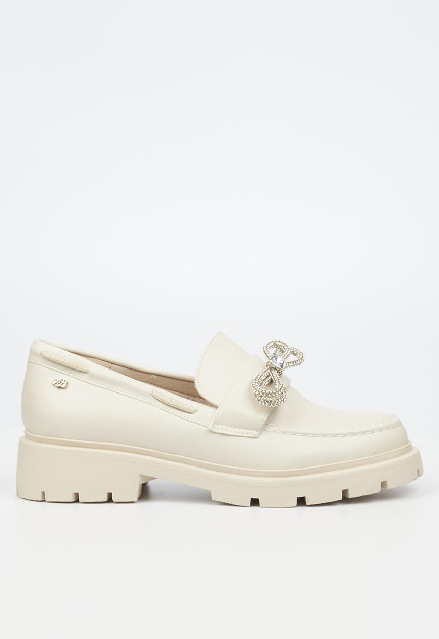 Miss Black - Tipsy 5 loafer - bone