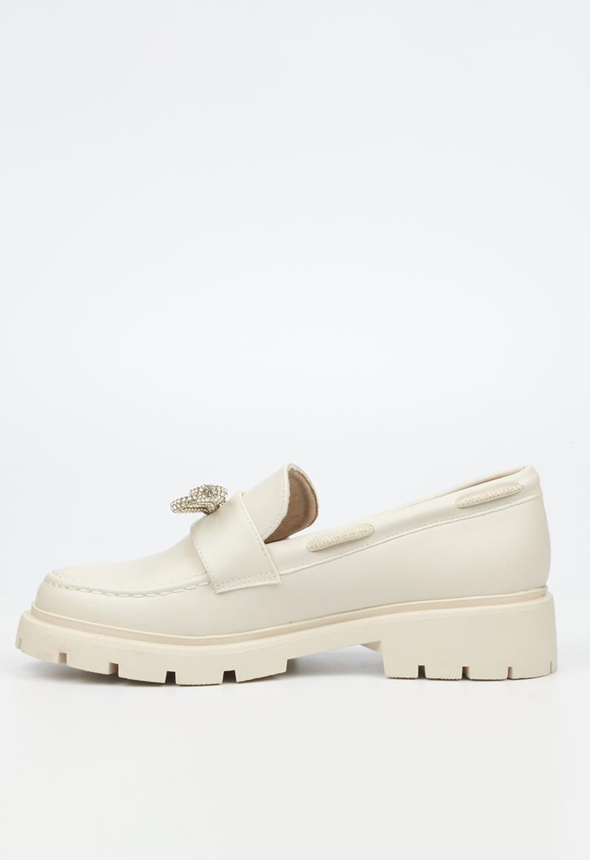 Miss Black - Tipsy 5 loafer - bone