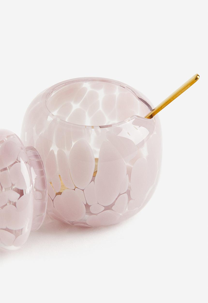 H&M - Glass marmalade jar - pink