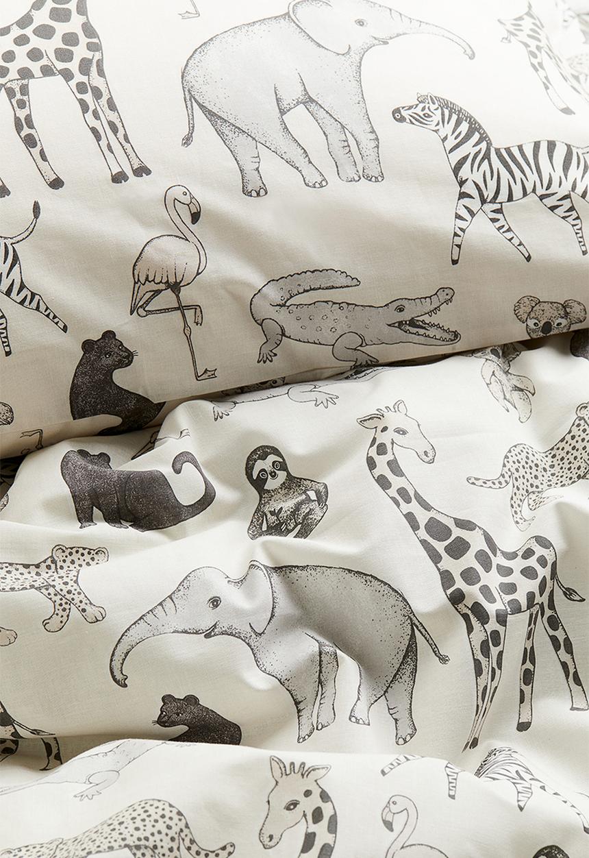 H&M - Single cotton duvet cover set - white