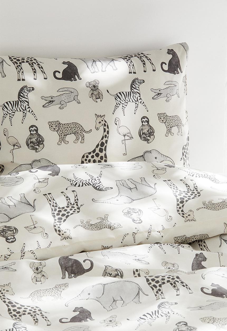 H&M - Single cotton duvet cover set - white