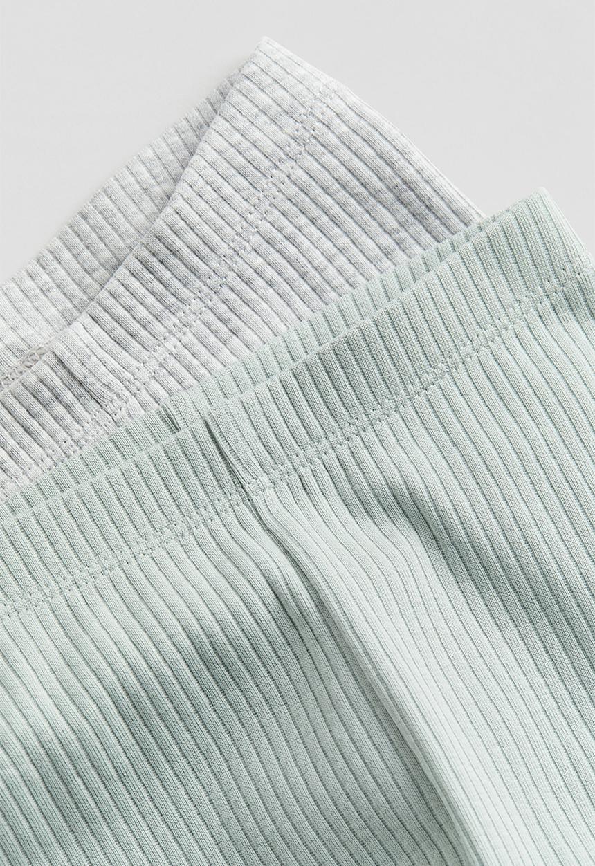 H&M - 2 Pack leggings - grey & green