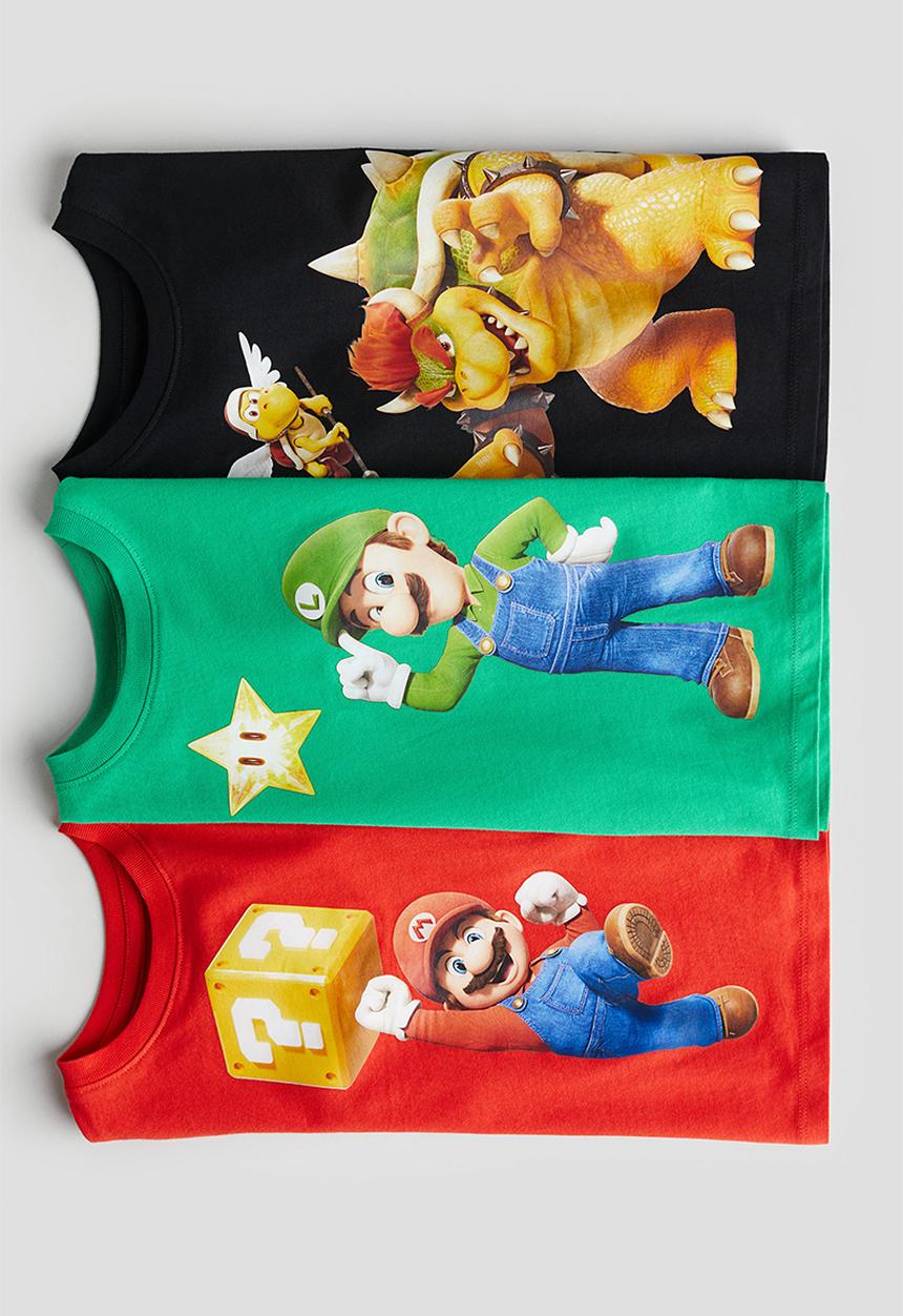 H&M - 3-pack printed t-shirts - multi