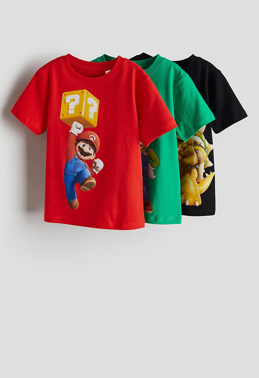 H&M - 3-pack printed t-shirts - multi