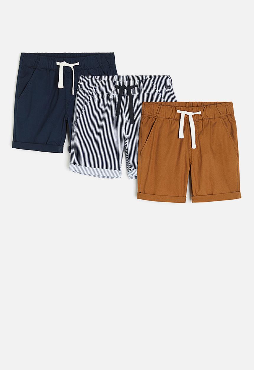H&M - 3-pack cotton shorts - multi 