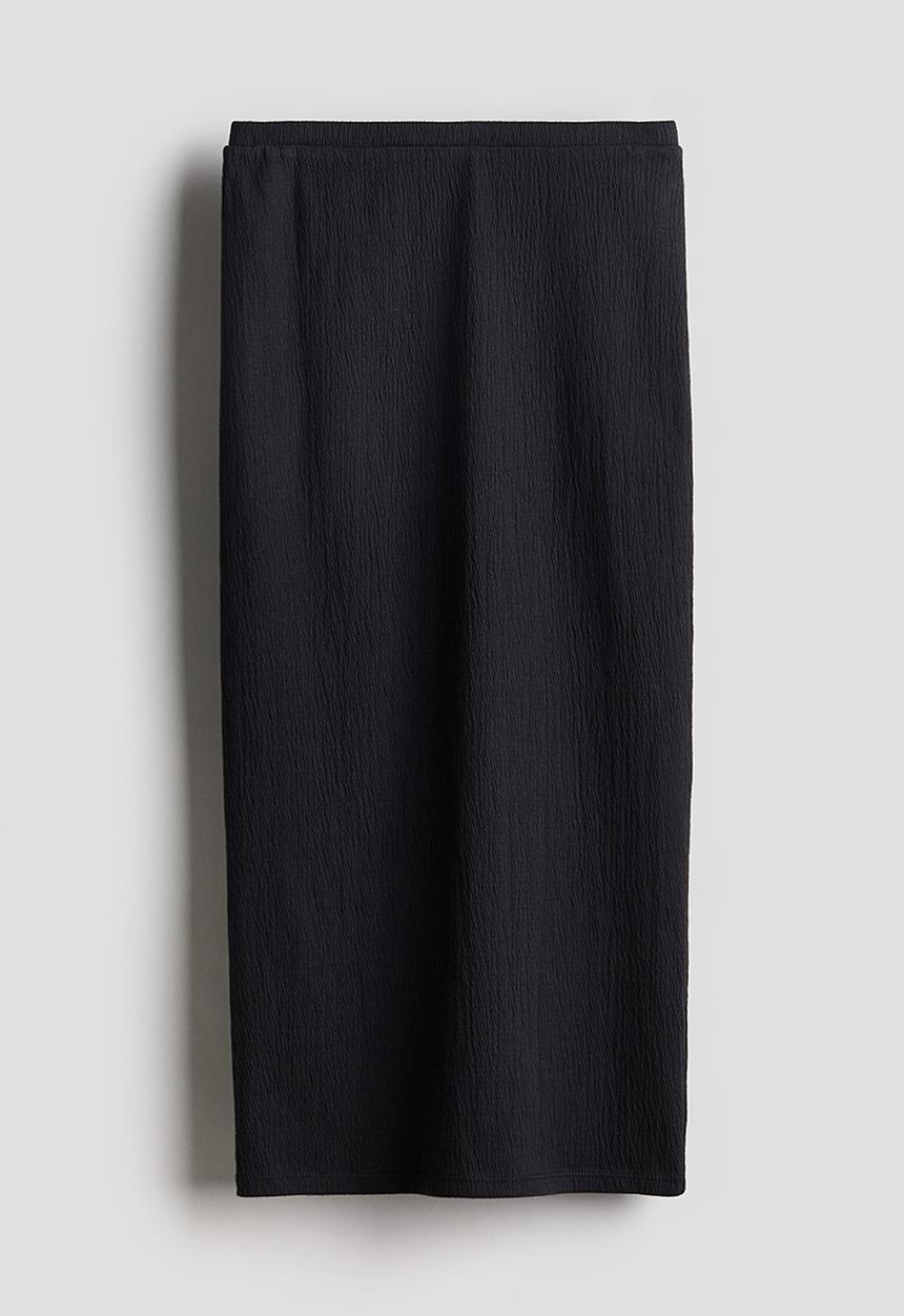 H&M - Jersey maxi skirt - black