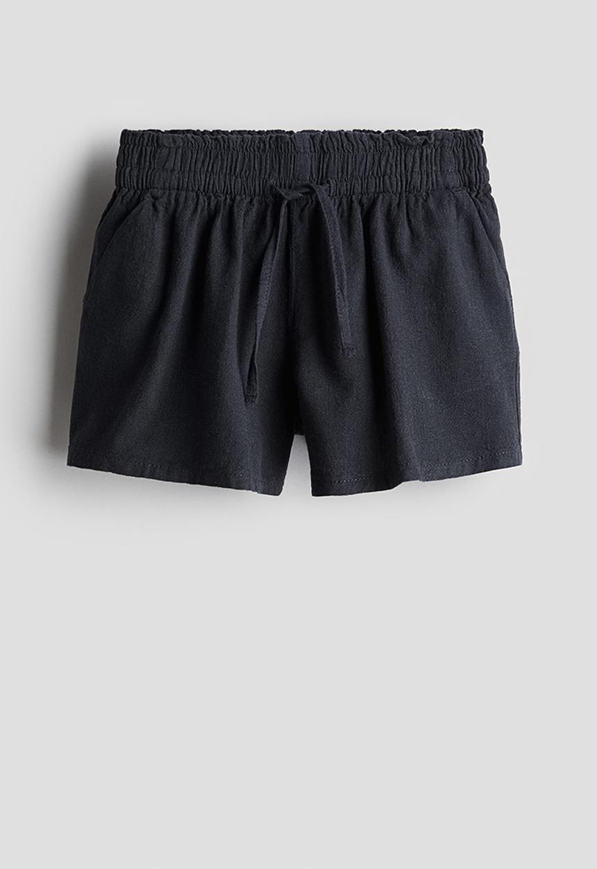 H&M - Linen-blend shorts - grey