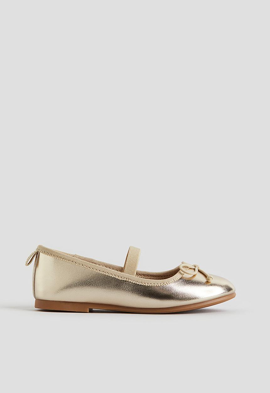 H&M - Ballet pumps - gold