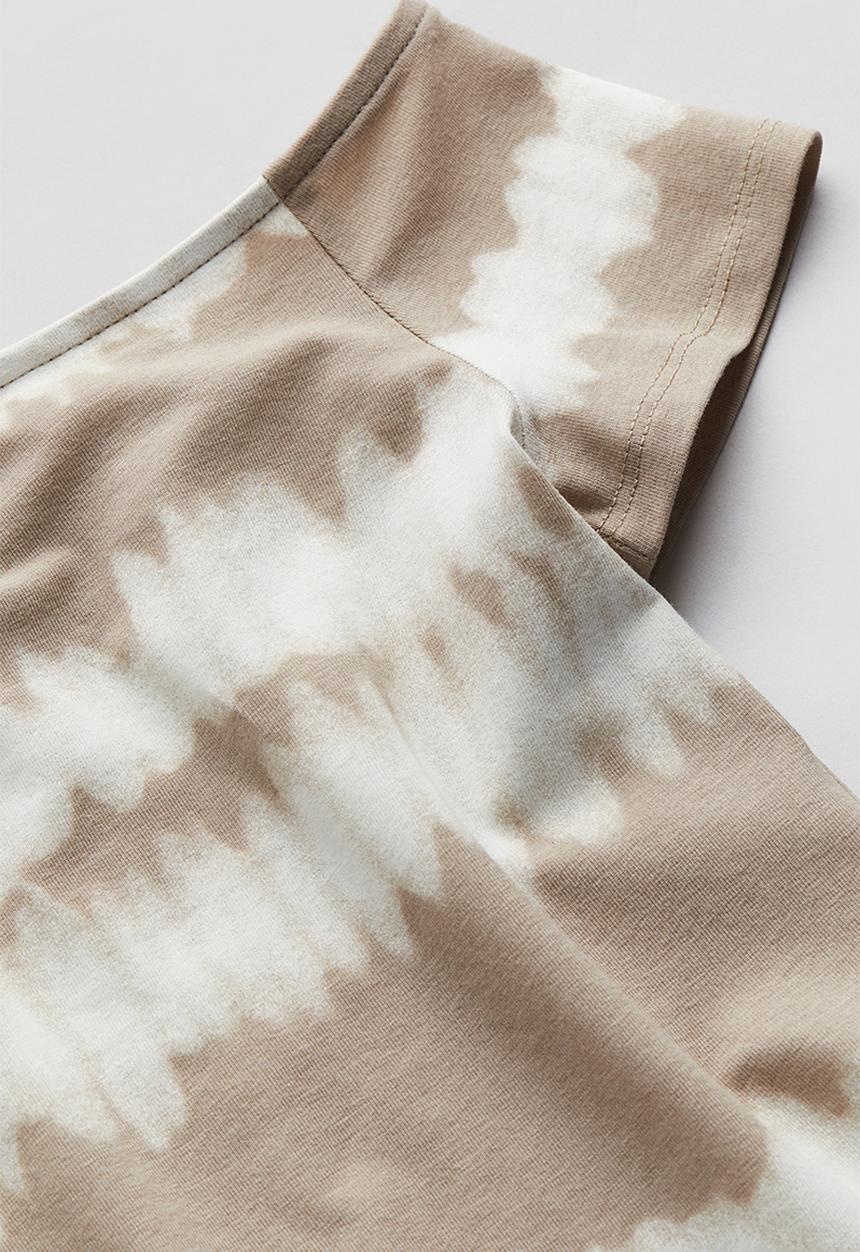 H&M - Off-the-shoulder jersey top - beige multi