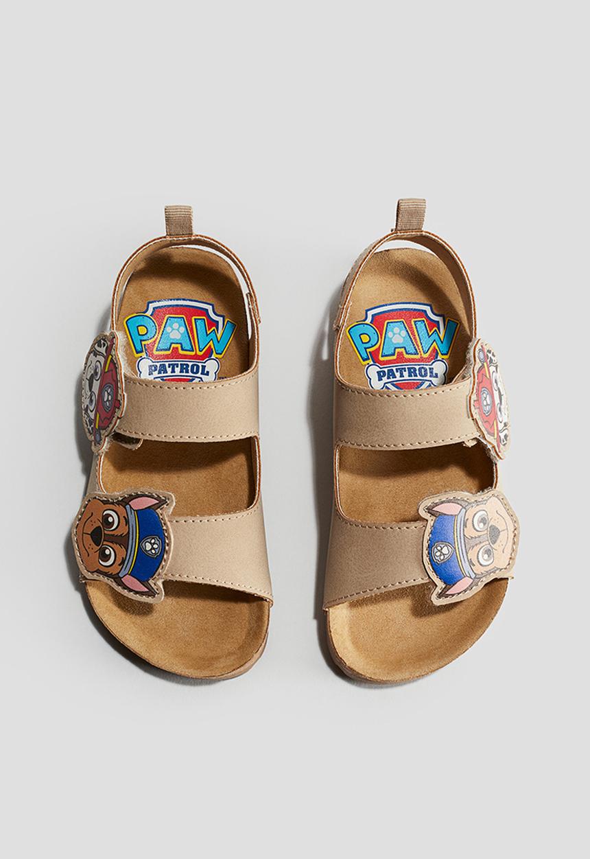 H&M - Ankle strap sandals - beige & paw patrol 