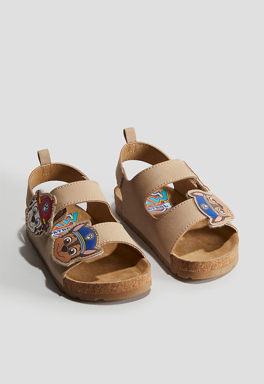 H&M - Ankle strap sandals - beige & paw patrol 