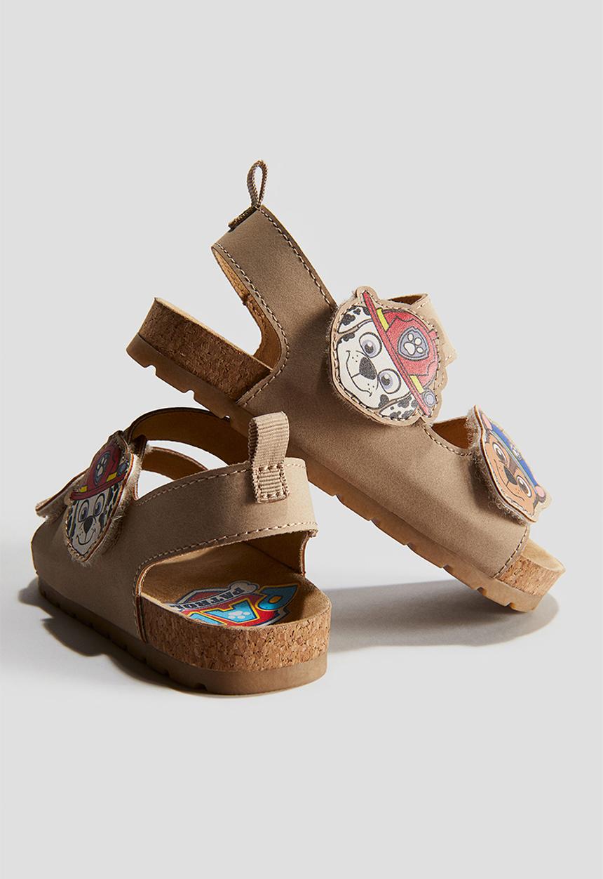 H&M - Ankle strap sandals - beige & paw patrol 