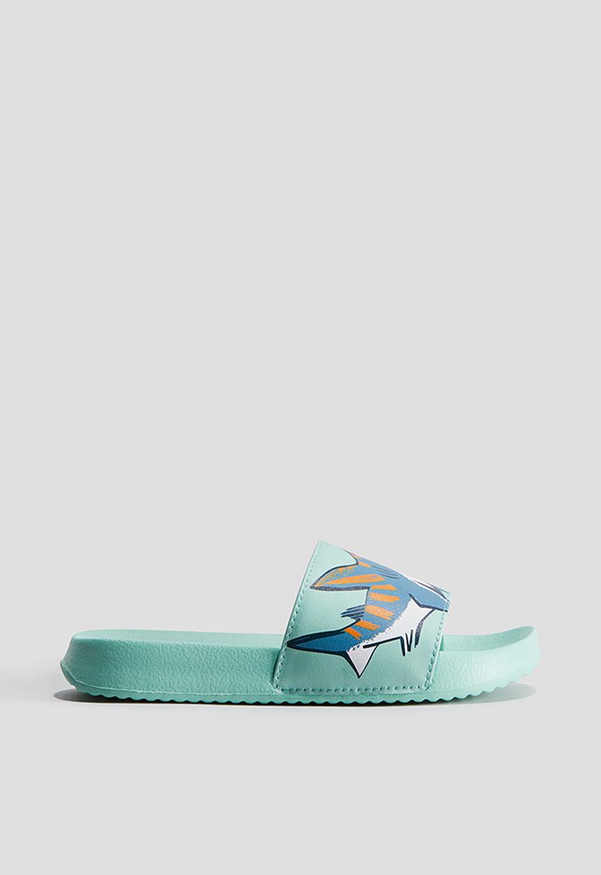 H&M - Printed pool shoes - green multi