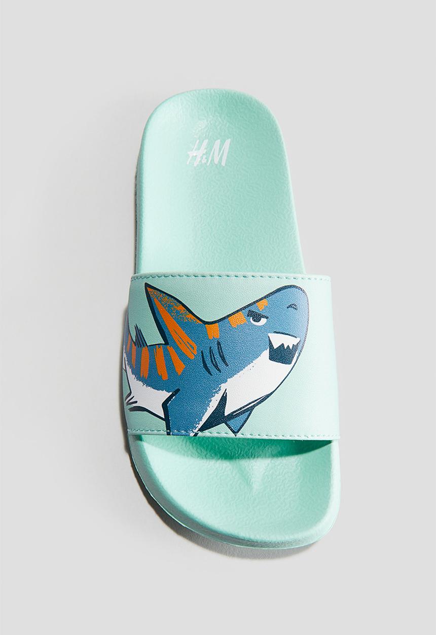 H&M - Printed pool shoes - green multi