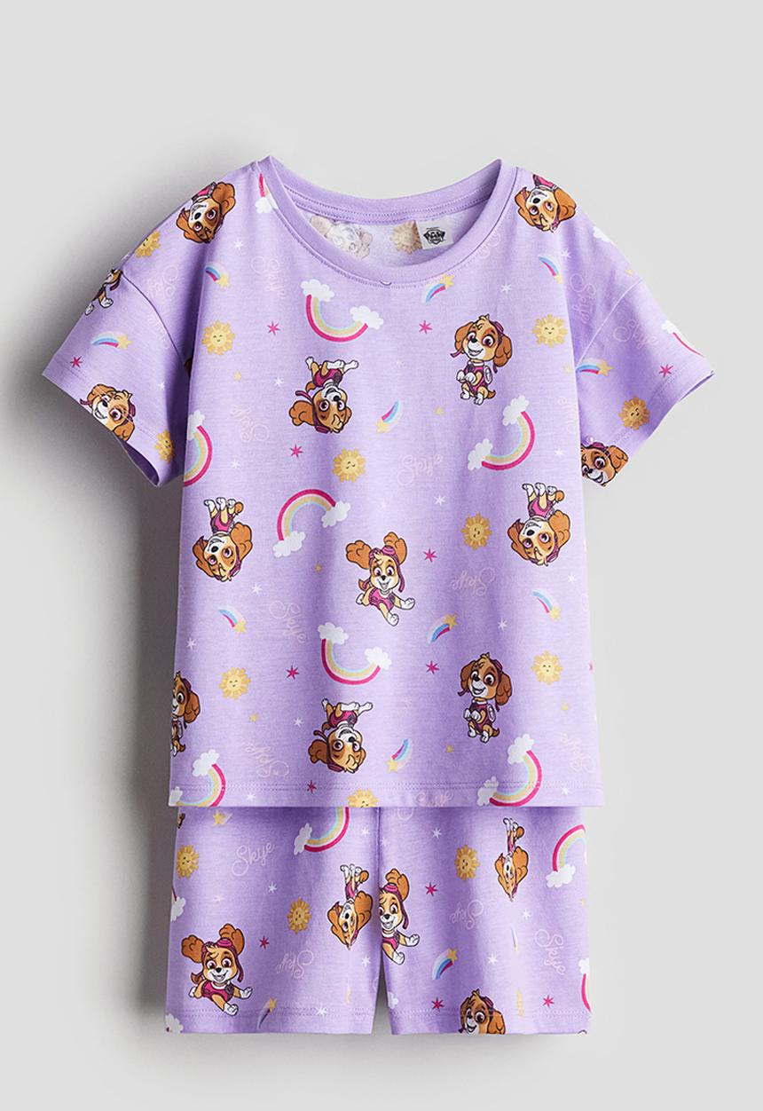 H&M - Printed jersey pyjamas - purple multi