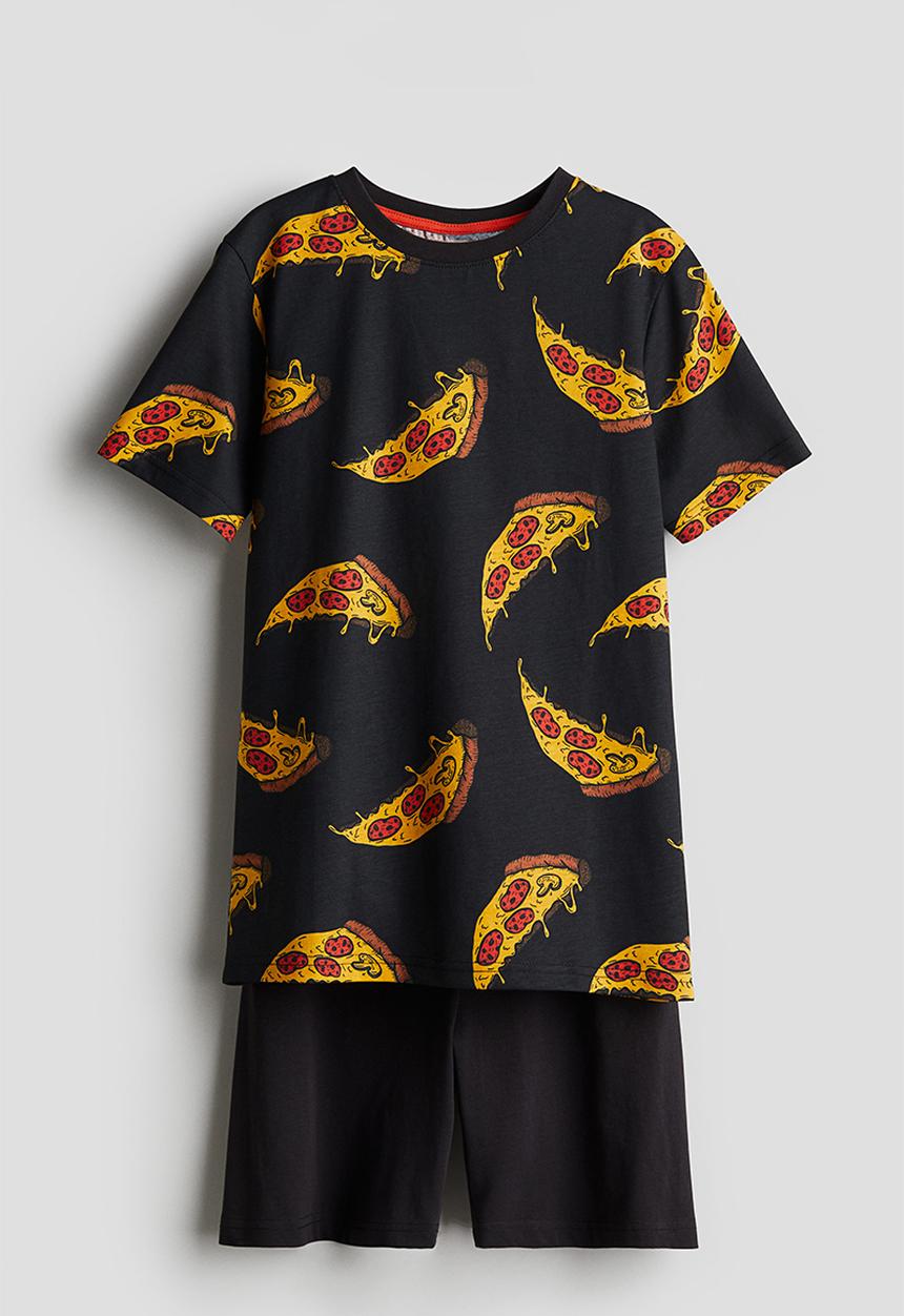 H&M - Cotton jersey pyjamas - black