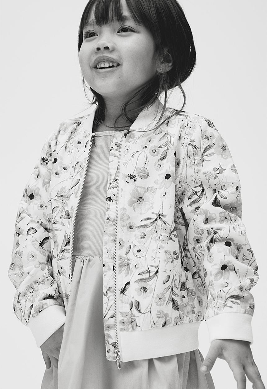 H&M - Bomber jacket - white floral