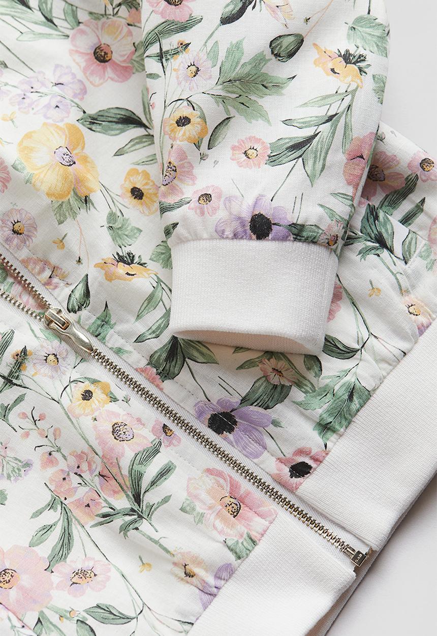 H&M - Bomber jacket - white floral