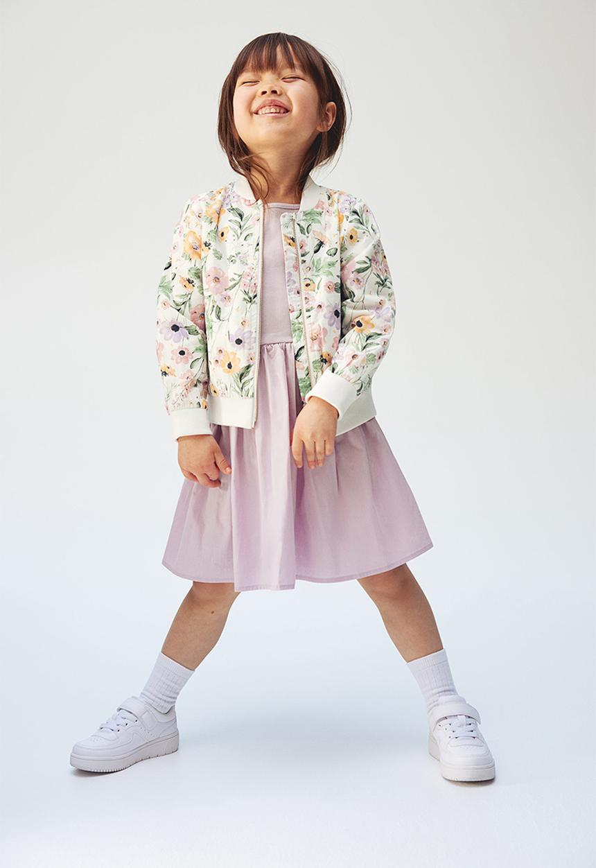 H&M - Bomber jacket - white floral
