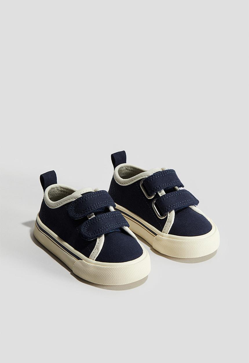 H&M - Canvas trainers - navy blue