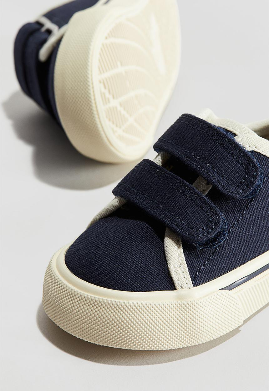 H&M - Canvas trainers - navy blue