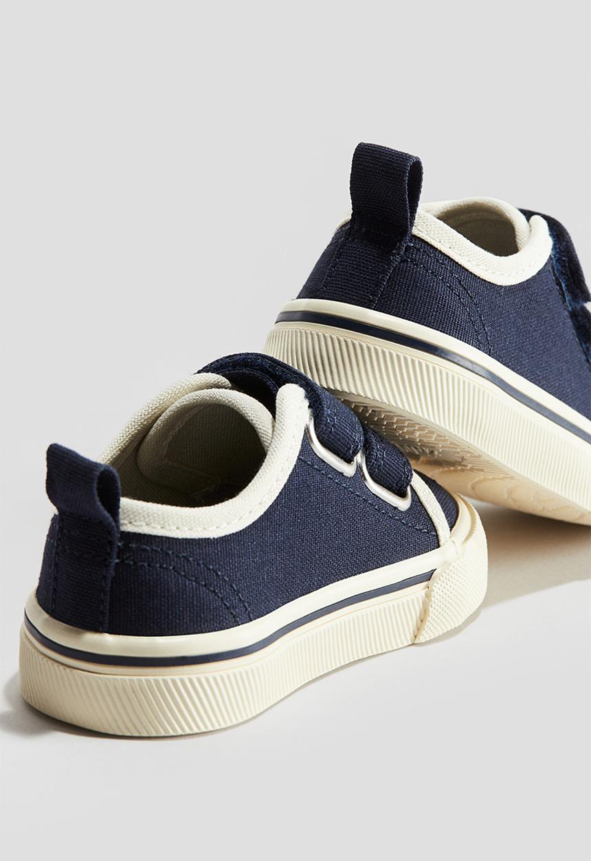 H&M - Canvas trainers - navy blue