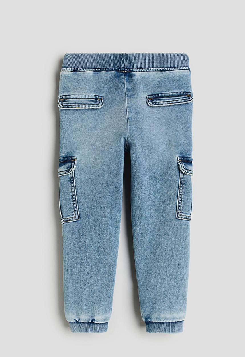 H&M - Cargo joggers - light denim blue