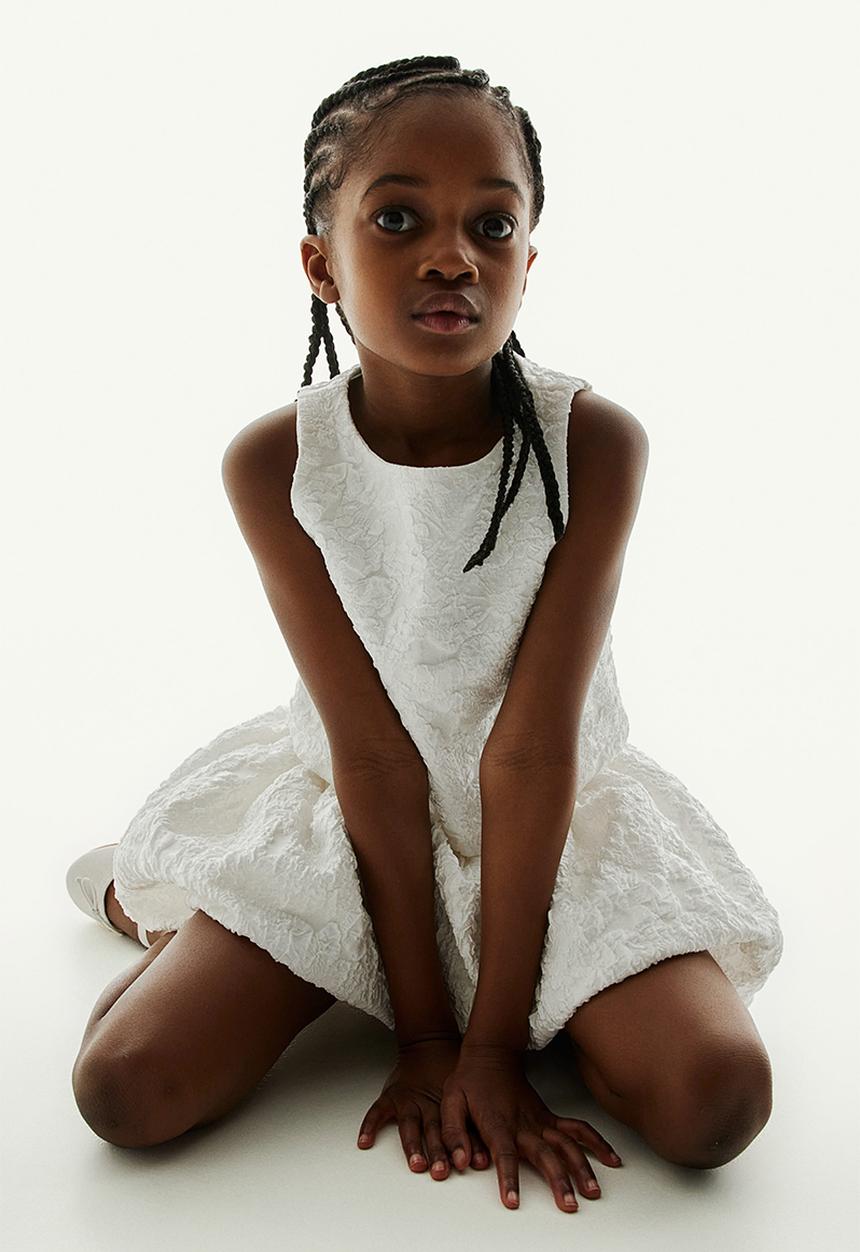 H&M - Bubble-hem skirt - white