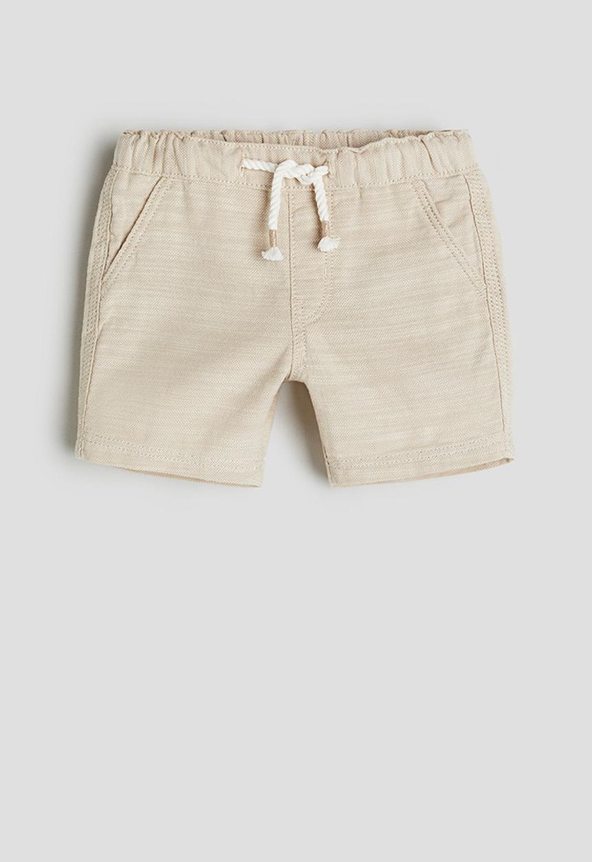 H&M - Cotton shorts - light beige