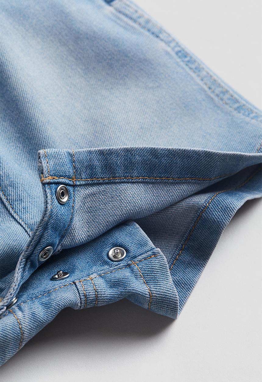 H&M - Denim dungaree shorts - blue