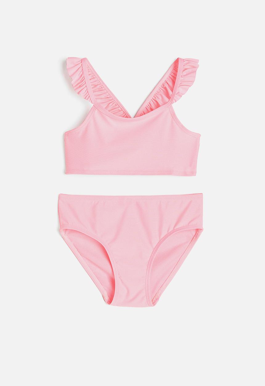 H&M - Flounce-trimmed bikini - pink