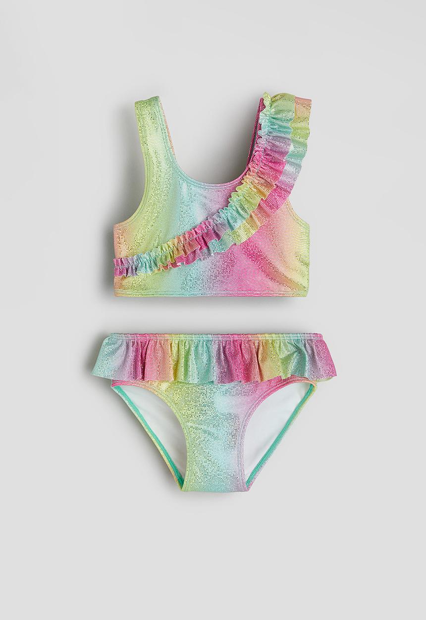 H&M - Frill-trimmed bikini - green